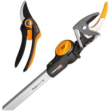 Outil pour tailler fiskars upx82 mécanisme PowerGear tête réglable