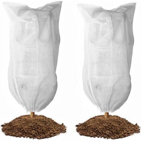 Set of 2 frost-resistant plant covers, 1.2 meters long and 1.8 meters high, suitable for all types of plants and shrubs. The fabric is soft and durable.