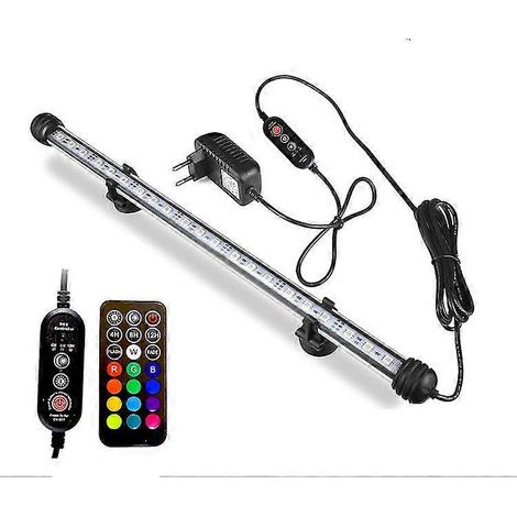 Lampe LED pour aquarium de 28 cm avec télécommande et minuterie pour aquarium d'eau douce (1/5)