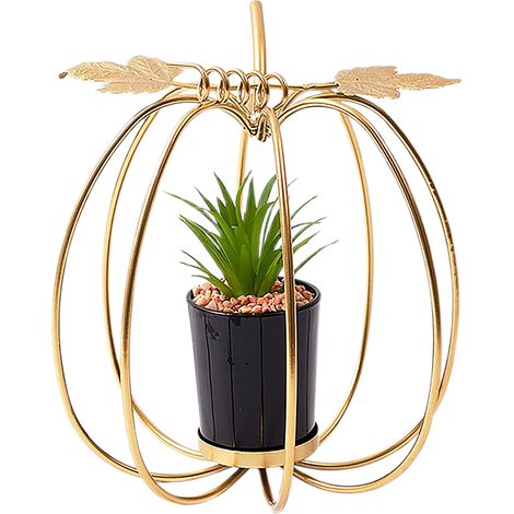 Pot de plante géométrique - Plantes vertes 019 - Décoration fer forgé style européen luxueux pour entrée ou bureau (1/5)