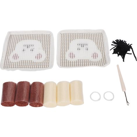Housse de Coussin Ours Crochet DIY Kit - Création Maison Déco Mignonne (1/5)
