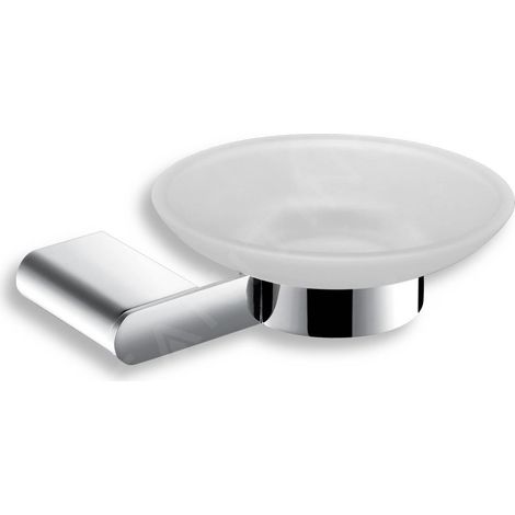Novaservis Titania Naty - Porte-savon avec support, verre dépoli/chrome 66636,0 (1/2)