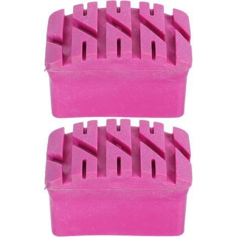 Lot de 2 protège-pieds d'escabeau antidérapants (rose)-7.00X5.00X3.00CM-Rosy (1/3)