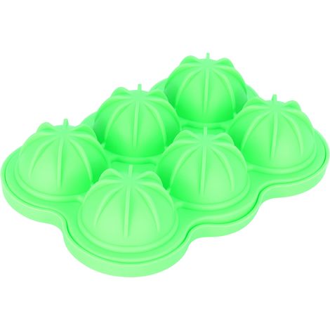 6-teilige Eisballform aus wiederverwendbarem Silikon für Küche und Bar (Grün) (1/5)