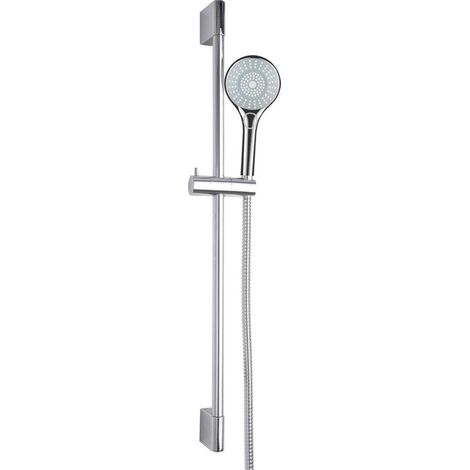 GO par Van Marcke Todo ensemble de douche complet douchette à main 3 jets flexible de douche 150 cm diamètre de la tige 18 mm longueur 827 mm (1/3)