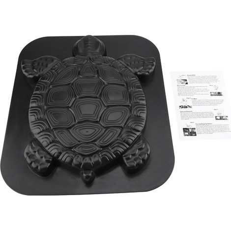 Stampo in plastica a forma di tartaruga – pietre da calpestio – cemento – sentiero da giardino – 17,52x15,16x1,50 pollici – vialetto da prato