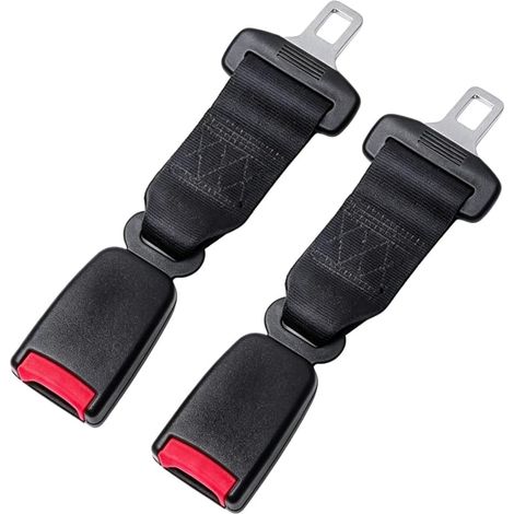 Accessori automobilistici universali per auto da 2 pezzi, neri, con fibbie a bottone rosso progettate per adattarsi alla maggior parte dei veicoli (1/5)