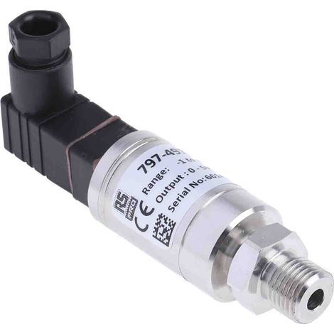 Capteur de pression, Relative 9bar max, pour Air, Gaz, Liquide Hydraulique, Liquide, Eau, G1/4, 932 V c.c., IP65 ( Prix pour 1 ) (1/4)