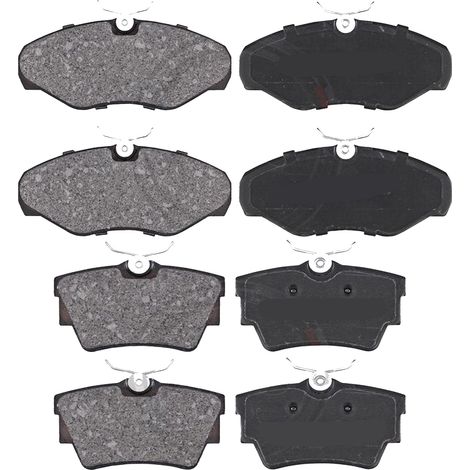 KIT PASTIGLIE FRENO ANTERIORI E POSTERIORI compatibile con RENAULT TRAFIC II PIANALE PIATTO / TELAIO (EL) / PASTIGLIE FRENANTI AUTO OEM 37287,37288 / SOSTITUZIONE DIRETTA / BASSA POLVERE / SILENZIOSO