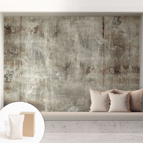 Tapete Vliestapete mit Kleber - Wanddekoration Wohnzimmer - Tapete Schlafzimmer Industrielle Oberfläche 208x146 cm (1/5)
