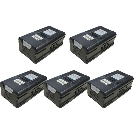 5x Trade-Shop Li-Ion Akku 80V 4000mAh kompatibel mit Greenworks GLM801600, GST80320, MO80L00, Stiga Combi 48 S AE, Model-1