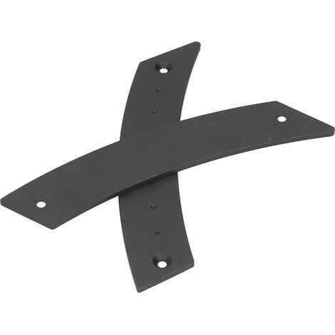 Poignée de porte intérieure aluminium 1 paire, poignée interne voiture noire, accessoire remplacement, kit de poignée de portière, finition robuste. (1/5)