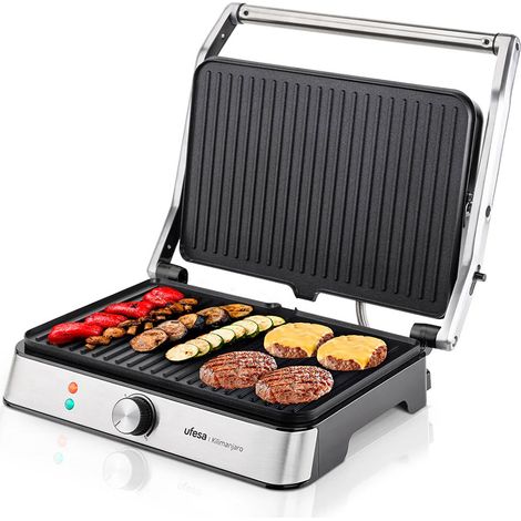 Grill électrique Ufesa Kilimanjaro acier inox 2200 W