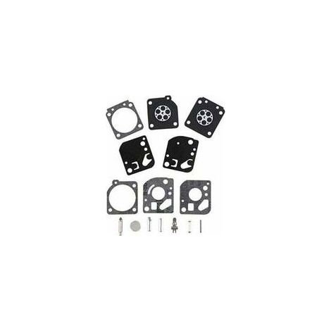 Kit de réparation de carburateur RB-29 de 15 pièces, comprenant un joint de diaphragme, adapté aux tronçonneuses ZAMA C1U, Homelite UT-20004-AB, UT-20024-AB, UT-20044-AB, Ryobi 26cc et 30cc. (1/4)