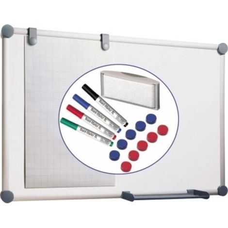 MAUL Whiteboard MAULpro 2000 6309584 90x120cm grau (1/5)