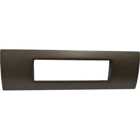 Placchetta per interruttore in metallo a 7 posti testa di moro cassetta 507 compatibile con living air supporto cover (1/2)