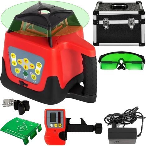 Niveau Laser Rotatif, Auto-Nivelant, Plage de Mesure de 500m, Faisceau Vert 1 (1/2)