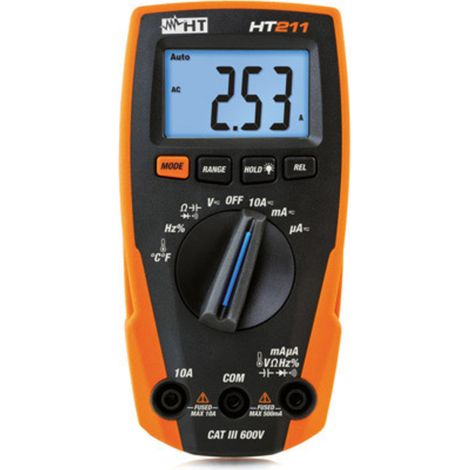 HT Instruments HT211 Hand-Multimeter digital CAT III 600 V Anzeige (Counts): 4000