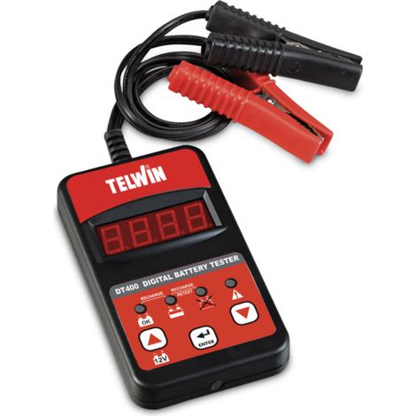 Tester con pantalla digital para baterías DT400
