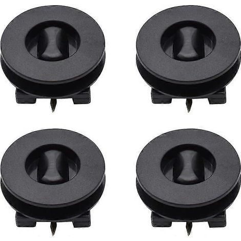 Lot de 4 clips de fixation pour tapis de voiture, supports de fixation antidérapants, fixations en plastique (noir) Ternel (1/5)