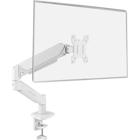 MARM-PRO1, Support de Moniteur avec Ressort à Gaz pour Écrans jusqu'à 32\u201d, Mouvement Articulé 360° et Réglable en Hauteur, Compatible avec VESA 75x75 et 100x100, Blanc (1/5)