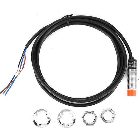 BERM Induktiver Näherungsschalter, 4 mm Abstandssensor, DC 10–30 V, 3-Draht, PNP, NO