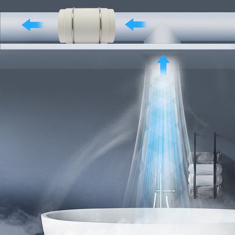 【Chauffage et ventilation】Ventilateur Extracteur en Ligne 19,5 cm, 136 W, 900 m³/h, pour Cave, Salle de Bains, Grenier et Atelier (1/5)