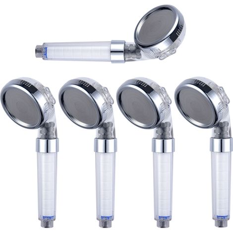 3-stufiger Duschkopffilter – herausnehmbar – negative Ionen – PP-Baumwolle – universell – für Zuhause