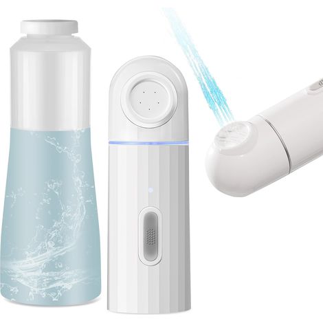 Nettoyeur électrique portable et étanche avec bouteille de 350 ml, 2 modes, adapté aux voyages, nettoyeur haute pression (1/5)