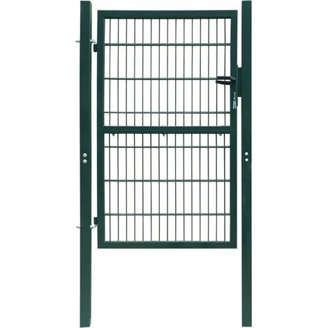 2D Fence Gate (Single) Green 106 x 230 cm vidaXL