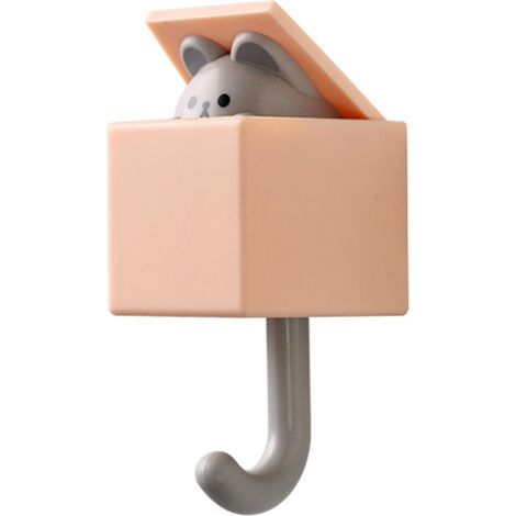 Porte-clés adhésif suspendu, durable et stable, pour entrée, porte d'entrée, couloir (Citellus Citrinus) (1/5)