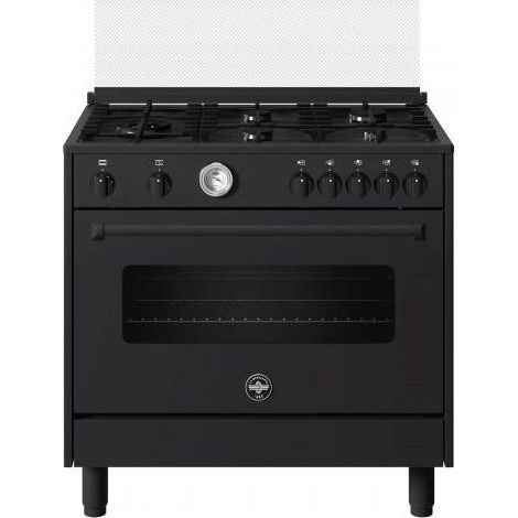 La Germania AMN965ETN Americana Cucina Gas 5 Fuochi Forno Elettrico 104 L 11 Funzioni Grill (90x60x94 cm) colore Nero