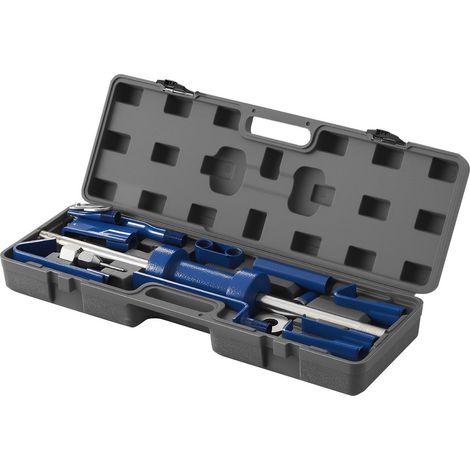 Kit Extraction de Bosses 14-en-1, 5,9 kg, Marteau à glissière pour Carrosserie, Outil de Réparation Auto avec Coffret, Tige d'Extension et Poignée Antidérapante (1/5)