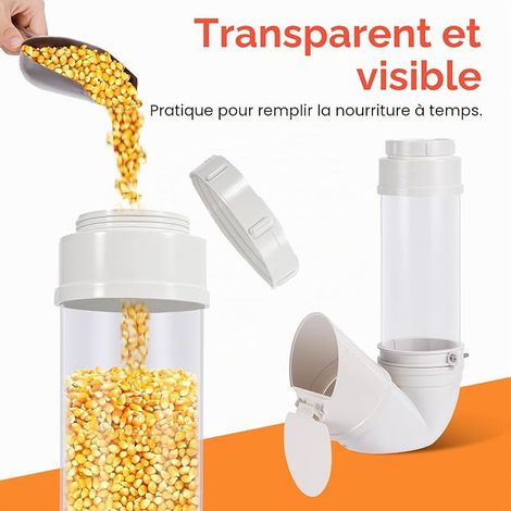 Automatic Chicken Feeder, 4 Litre PVC Hose Feeder, Feed for Chickens, Ducks, Turkeys and Geese (1/4)