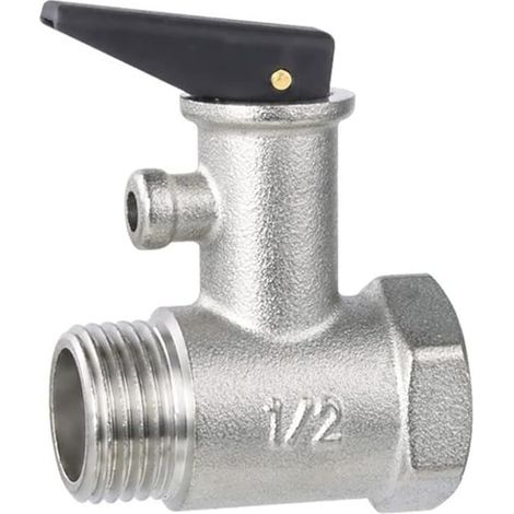 1,27 cm Druckbegrenzungsventil, 7 bar, Sicherheitsventil aus Messing für Warmwasserbereiter, Schraubanschlüsse (1/5)