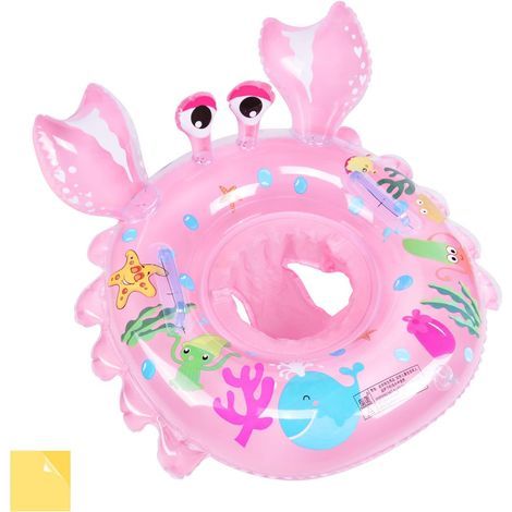 Inflatable Swimming Pool Seat, PVC Swimming Ring, Leg Hole, For Babies 6 Months-3 Years (1/5)