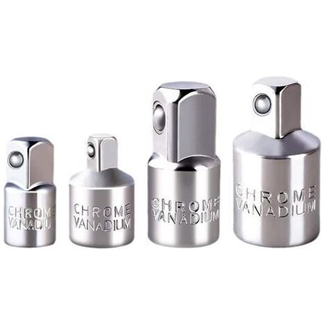 BUNTHAUS 4pcs Adaptateur à Clique Jeu d'adaptateurs Adaptateur à douille Cliquet 1/2\" à 3/8\",3/8\" à 1/2\",1/4 \"à 3/8\",3/8\"à 1/4\" Adaptateurs Réducteurs Pour Douilles et Embouts