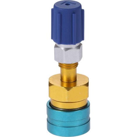 BEBUSINGOTO Acoplamiento rápido de lado bajo R1234YF a R134A, adaptador de manguera de R12 a R134A para aire acondicionado de automóvil. (1/4)
