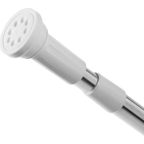 Barre à Tension de Douche Tringle à rideaux sans perçage tige barre inox téléscopique 110-200cm