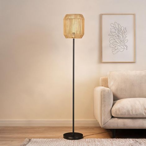 SunJet Lampe de table, lampe à poser, Lampadaire en corde de papier - Réf. 25E8RWA460BR (1/5)