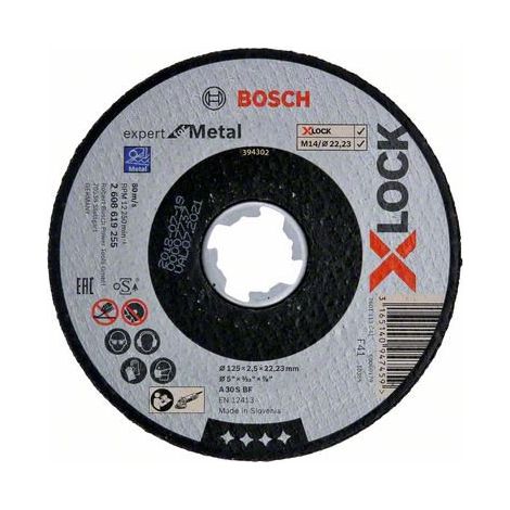 Bosch – Disque à lamelles pour meuleuse 125mm – Grain 60 pour métal – Coupe nette sans éclat – 2608619254