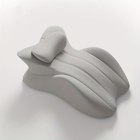 Oreiller de couchage multifonctionnel gris clair, coussin de lit, adapté pour jouer au téléphone portable, lire, oreiller de dossier de couple (1/5)