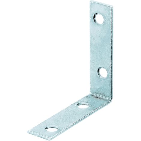 Équerre de chaise – galvanisée Sendzimir – 60 x 60 x 16 mm – Set de 8 pièces – Marque (1/2)