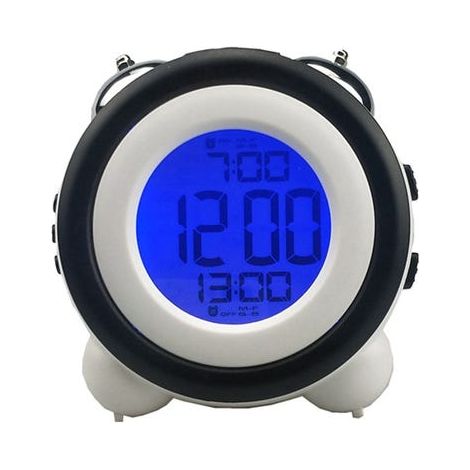 Un despertador con alarma potente, diseñado específicamente para personas con sueño profundo. Cuenta con modos de alarma seleccionables, dos configuraciones de alarma y función de repetición. 1 unidad (1/4)
