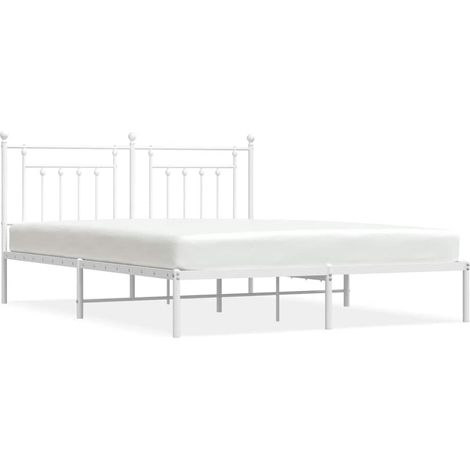 Maison Exclusive - Estructura cama sin colchón con cabecero metal (1/5)