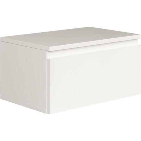 Selsey Bemmi – Wandnachttisch mit Schublade, Weiß, 49 cm
