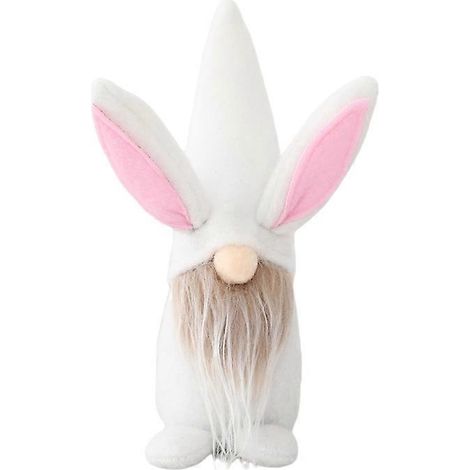 Pâques Lutin Lapin Fait Main Jouet en Peluche Lapin pour Décoration Poupée Enfants Décoration Pâques-1 (1/4)
