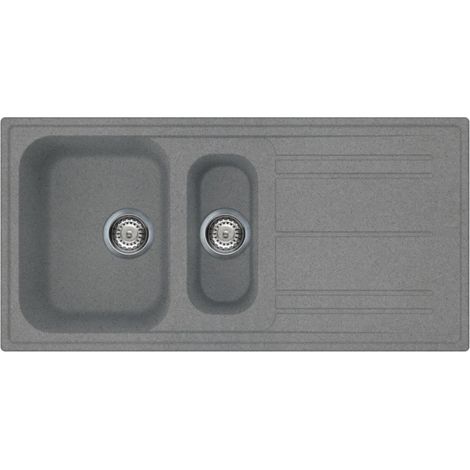 Waschbecken 100x50 cm 1 + 1/2 Becken