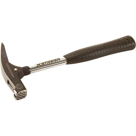 Xstriker Marteau de plafonneurs face raboteux magnétique, Argent/Noir, 570 g