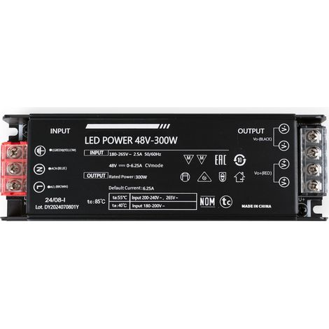 Alimentatore 300W 48V - 6,25A - Alta efficienza - IP20